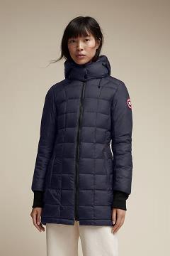 Chamarras Canada Goose Mujer México - Ellison Chaqueta De Plumas Azul Marino EG0653427